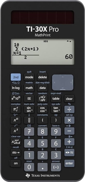 Texas Instruments TI-30X Pro Kalkulator naukowy z funkcją druku matematycznego